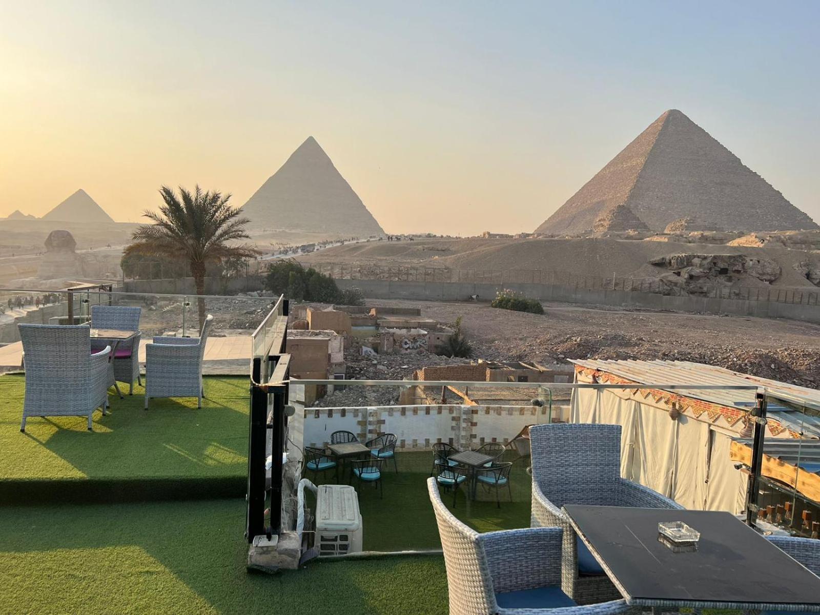 ホテル Blue Scarab Pyramids View カイロ エクステリア 写真